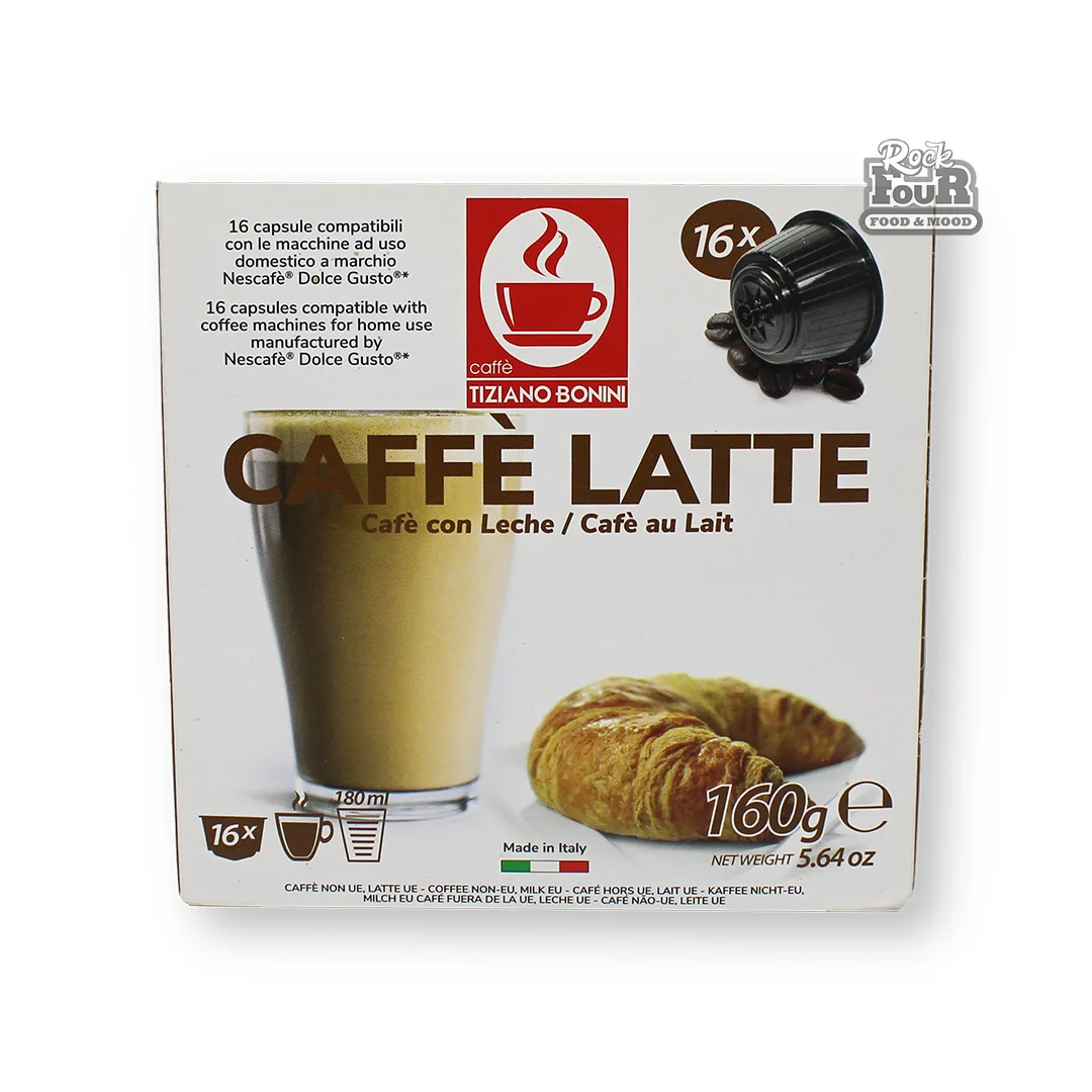 Սուրճ պարկուճով «Tiziano Bonini Caffe Latte» 16հ 160գ